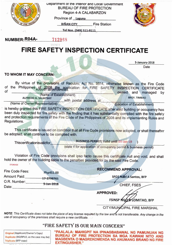 fire-safety-inspection-certificate-august-10-enterprises